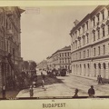 Népszínház utca a körút felé nézve, távolban a Népszínház épülete. A felvétel 1895 körül készült. A kép forrását kérjük így adja meg: Fortepan / Budapest Főváros Levéltára. Levéltári jelzet: HU.BFL.XV.19.d.1.07.091