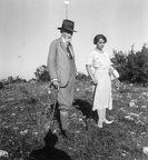 Cholnoky Jenő földrajztudós feleségével, Fink Idával.