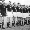 Magyarország - Uruguay (4:2) VB elődöntő mérkőzés 1954. június 30. A magyar válogatott: Bozsik, Grosics, Lóránt, Hidegkuti, Palotás, Budai II., Zakariás, Buzánszky, Lantos, Czibor, Kocsis.