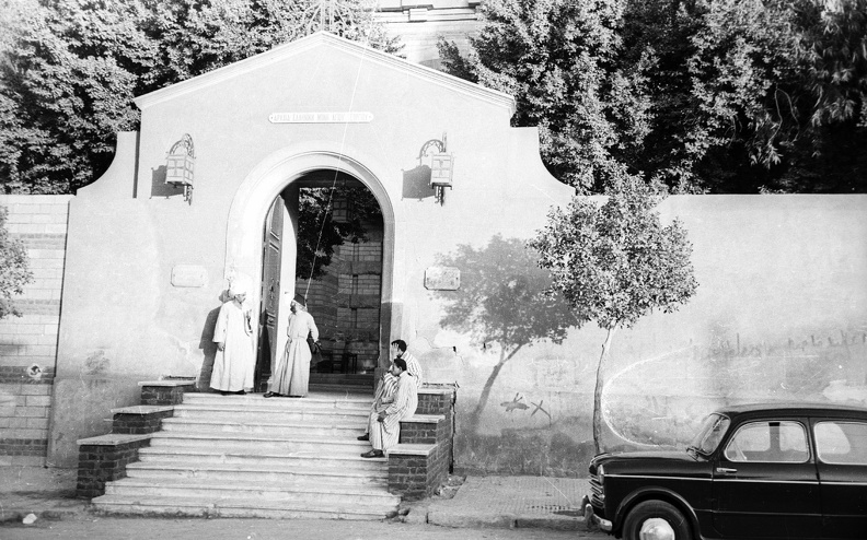 Szent György ortodox templom bejárata a kopt negyedben.