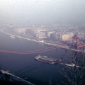 az épülő Erzsébet híd a Gellérthegyről fotózva.
